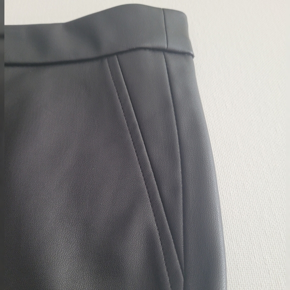 Zara Faux Leather High Wasted Leggins Black Size XXL - Picture 7 of 10